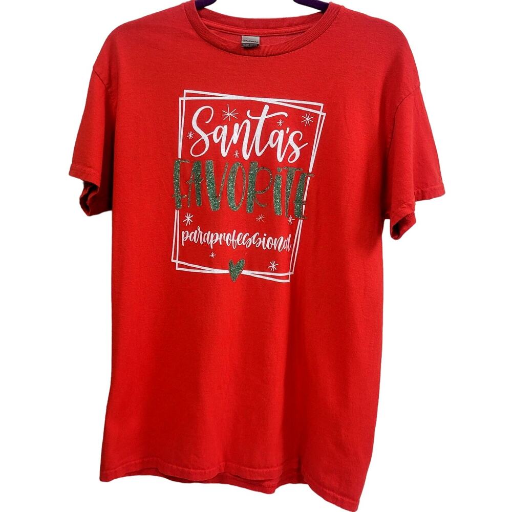 Gildan Red Christmas‎ Tee Unisex Size M